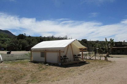 Glamping Tents at Western Ranch with Views of Grand Canyon Plateau, Arizona - glamping.directory