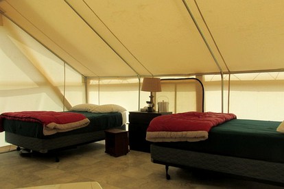 Glamping Tents at Western Ranch with Views of Grand Canyon Plateau, Arizona - Meadview, Arizona - glamping.directory