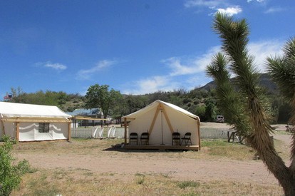 Glamping Tents at Western Ranch with Views of Grand Canyon Plateau, Arizona - Meadview, Arizona - glamping.directory