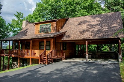 Serene Cabin in the Mountains with Hot Tub in Sevierville, Tennessee - glamping.directory