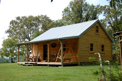 Lovely Log Cabin in the Woods with Hot Tub near the Red River Gorge in Kentucky - glamping.directory