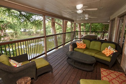 Stunning Cabin Rental Overlooking the Guadalupe River in New Braunfels, Texas - New Braunfels, Texas - glamping.directory