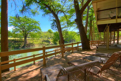 Stunning Cabin Rental Overlooking the Guadalupe River in New Braunfels, Texas - New Braunfels, Texas - glamping.directory