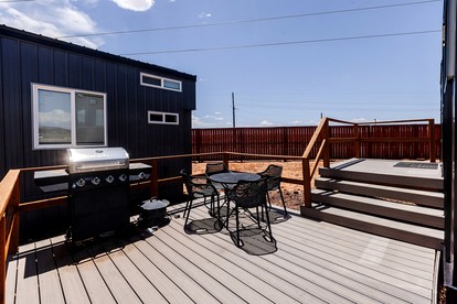Relaxation Awaits: Cozy Modern Tiny Home with Private Deck Near Zion in Utah - Apple Valley, Utah - glamping.directory
