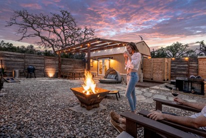 Off-Grid Luxurious Tiny Cabin with Incredible Outdoor and Indoor in Texas - Wimberley, Texas - glamping.directory