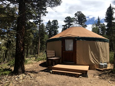 Peaceful New Mexico Yurt for an Off-Grid Getaway in Red River - glamping.directory