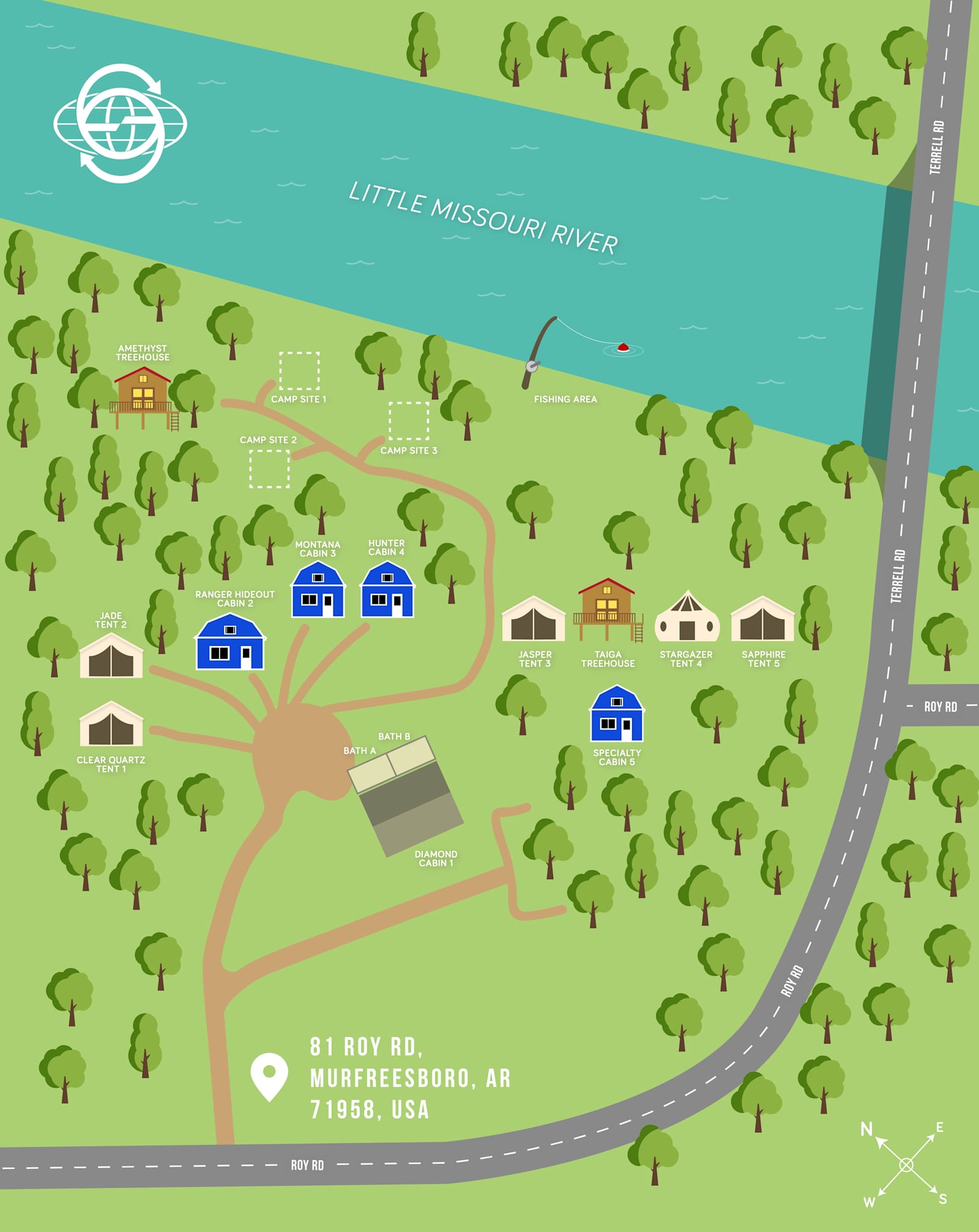 Diamond Glamping - Murfreesboro, Arkansas - glamping.directory