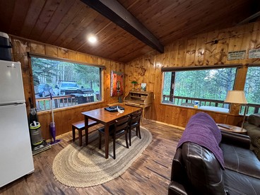 Cozy Secluded Cabin Surrounded by Trees near Yellowstone, Idaho - Island Park, Idaho - glamping.directory