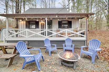 Pet Friendly Cabin with Fire Pit and Barbecue in Susquehanna, Pennsylvania - Susquehanna, Pennsylvania - glamping.directory