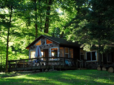 Woodland Staycation Cabin Two Hours from Minneapolis in Birchwood, Wisconsin - glamping.directory