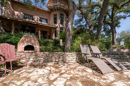 Featured on CBS Show STAYCATION! Magical Luxury Straw-Bale Villa with Hot Tub on Lake Travis, Austin - Spicewood, Texas - glamping.directory