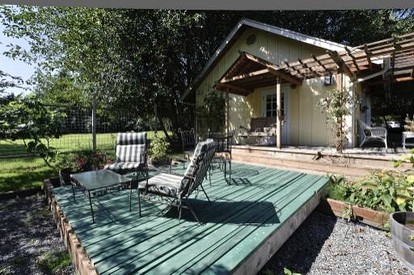 Romantic Cottage with Jacuzzi and Water Views on Whidbey Island, Washington - glamping.directory