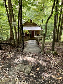 Secluded Woodland Cabin Rental with Hot Tub in Yadkin Valley Wine Region - glamping.directory