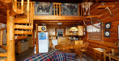 Uniquely Decorated Cabin Rental for a Group Getaway near Homer, Alaska - Anchor Point, Alaska - glamping.directory