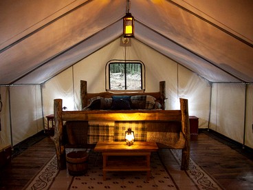 Rustic Safari Tent for a Unique Glamping Experience near Gore Mountain, New York - Johnsburg, New York - glamping.directory