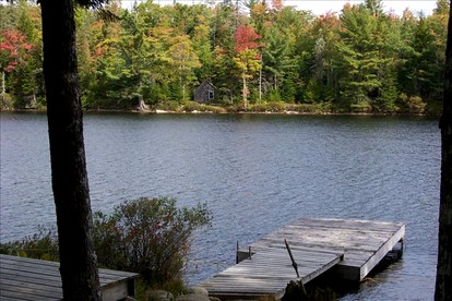 Secluded, Dog-Friendly Lakefront Cabin on Pristine Lake, Maine, for Wonderfully Romantic Getaways to Nature - Marshfield, Maine - glamping.directory