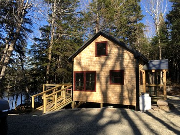 Secluded, Dog-Friendly Lakefront Cabin on Pristine Lake, Maine, for Wonderfully Romantic Getaways to Nature - Marshfield, Maine - glamping.directory