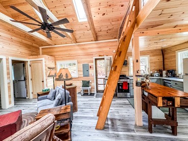 Secluded, Dog-Friendly Lakefront Cabin on Pristine Lake, Maine, for Wonderfully Romantic Getaways to Nature - Marshfield, Maine - glamping.directory