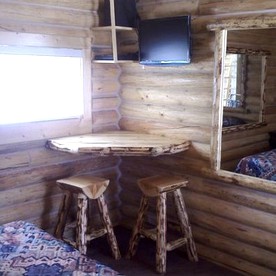 Rustic Cabin Rental with Views of Henry's Lake in Island Park, Idaho - Island Park, Idaho - glamping.directory