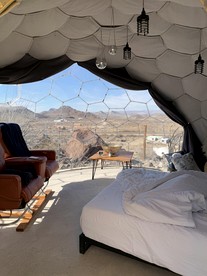 Fantastic Secluded Dome with Great Desert Views in Terlingua, Texas - Terlingua, Texas - glamping.directory