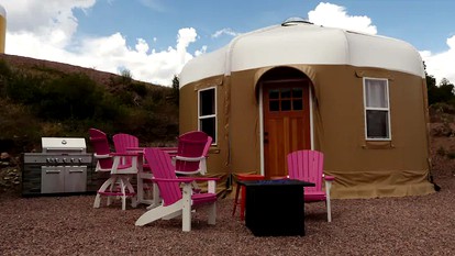 Riverside Yurt Rental with Scenic Views for Luxury Camping in Canon City, Colorado - Canon City, Colorado - glamping.directory