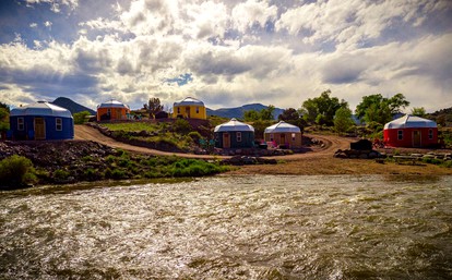 Riverside Yurt Rental with Scenic Views for Luxury Camping in Canon City, Colorado - Canon City, Colorado - glamping.directory