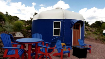 Riverside Yurt Rental with Scenic Views for Luxury Camping in Canon City, Colorado - Canon City, Colorado - glamping.directory