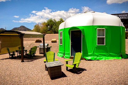 Riverside Yurt Rental with Scenic Views for Luxury Camping in Canon City, Colorado - Canon City, Colorado - glamping.directory