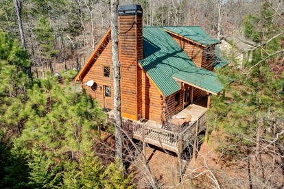 Rustic Cabin Getaway with Cozy Charm & Serene Surroundings in Gilmer County, Georgia - glamping.directory