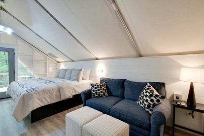 Incredible Tented Cabin Nestled Amidst Trees in Scottsboro, Alabama - Scottsboro, Alabama - glamping.directory