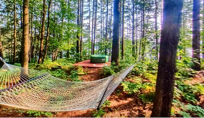 Unique Floating Home on Private Island for a Memorable Romantic Escape on Brantingham Lake, New York - Greig, New York - glamping.directory