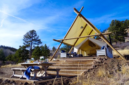 Gorgeous Family-Friendly Tent Getaway in Lake George, Colorado - glamping.directory