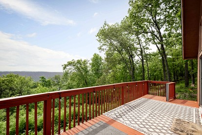 Rustic-Modern Chalet w/ Fire Pit, Deck & Views in Slanesville, WV - Slanville, West Virginia - glamping.directory