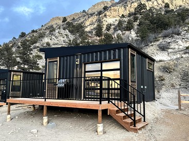 Mirror Tiny House with Equipped Interior and Fire Pit in Orderville, Utah - Orderville, Utah - glamping.directory