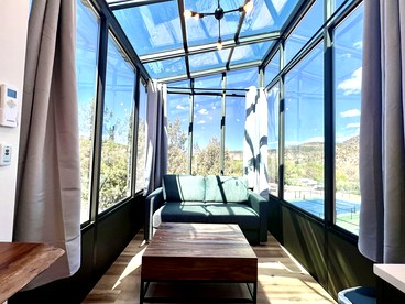 Mirror Tiny House with Equipped Interior and Fire Pit in Orderville, Utah - Orderville, Utah - glamping.directory