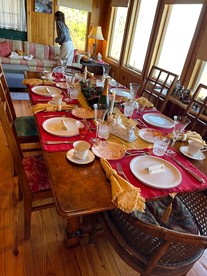 Rustic Log Cabin with Panoramic Mountain Views near Cloudland Canyon, Lookout Mountain GA - Rising Fawn, Georgia - glamping.directory