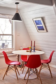Cool A-Frame Cabin Rental in New Mexico, for Unforgettable Vacations on the Pecos River - Pecos, New Mexico - glamping.directory