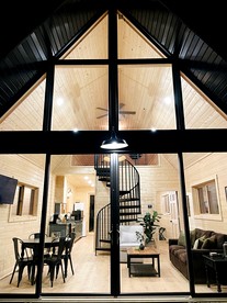 Gorgeous A-Frame Cabin Nestled in the Trees near Lost River, West Virginia - Mathias, West Virginia - glamping.directory