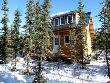 Traditional Cozy Cabin Getaway with Winter Dog Sledding in Fairbanks, Alaska - glamping.directory