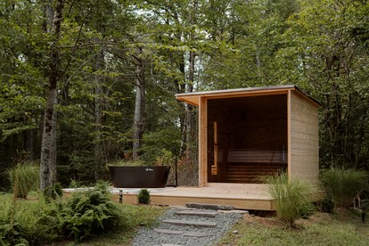 Rustic Glamping Yurt with Sauna and Cold Plunge in Willowemoc Wild Forest in Livingston Manor, New York - Livingston Manor, New York - glamping.directory