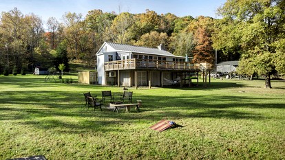 Creekfront Luminous Cottage Beautifully Design with Private Deck and Fire Pit in WV - glamping.directory
