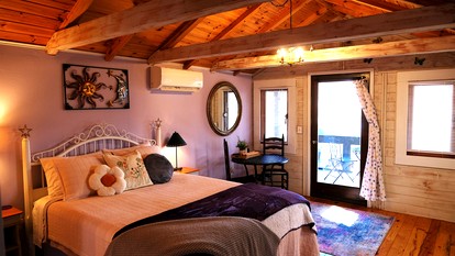 Peaceful Eclectic Mountain Cabin with Screened Porch Near Black Mountain | Black Mountain, NC - Black Mountain, North Carolina - glamping.directory