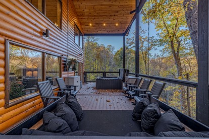Charming Mountain Cabin with Hot Tub & Game Loft near Pigeon Forge, Tennessee - Sevierville, Tennessee - glamping.directory
