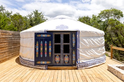 Gorgoeus Yurt for a Romatic Getaway in Wimberly, Texas - glamping.directory