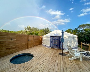 Gorgoeus Yurt for a Romatic Getaway in Wimberly, Texas - Wimberley, Texas - glamping.directory