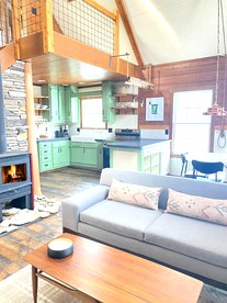 Lakefront Secluded Cabin with Fireplace in Cedarville, Michigan - Cedarville, Michigan - glamping.directory