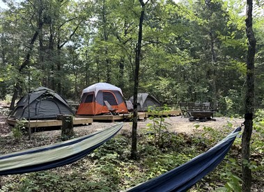 Peaceful Camping Tent Retreat with Fire Pit & Starry Skies near Honey Grove, TX - Honey Grove, Texas - glamping.directory