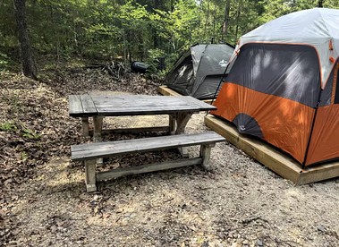 Peaceful Camping Tent Retreat with Fire Pit & Starry Skies near Honey Grove, TX - Honey Grove, Texas - glamping.directory
