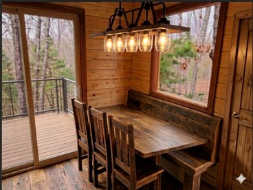 Peaceful Wooded Getaway with Hot Tub, Fire Pit & Scenic Views in Pittsburg, Missouri - Pittsburg, Missouri - glamping.directory