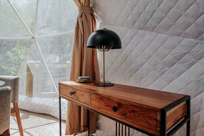 Luxury Living with Panoramic Views at Cherry Log's Designer Dome - Cherry Log, Georgia - glamping.directory